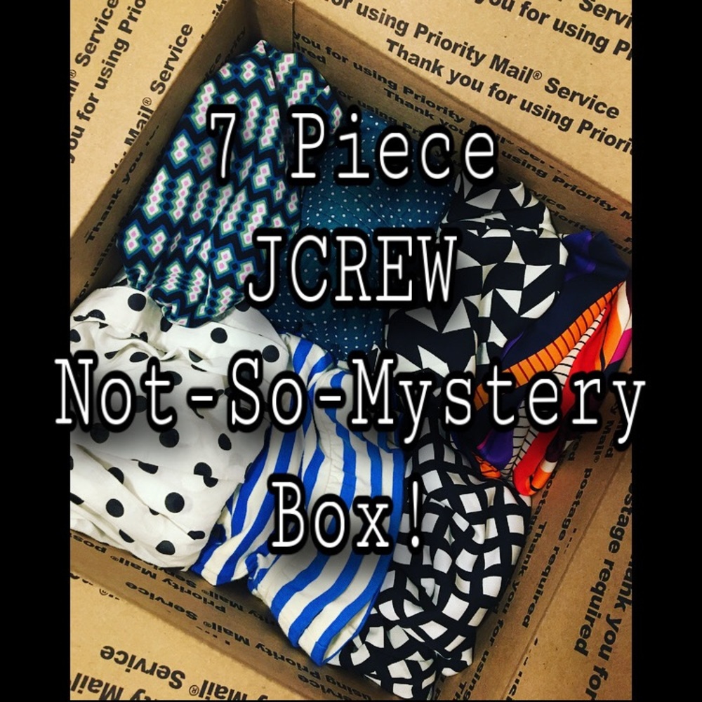 7 Piece JCrew Not-So-Mystery Box